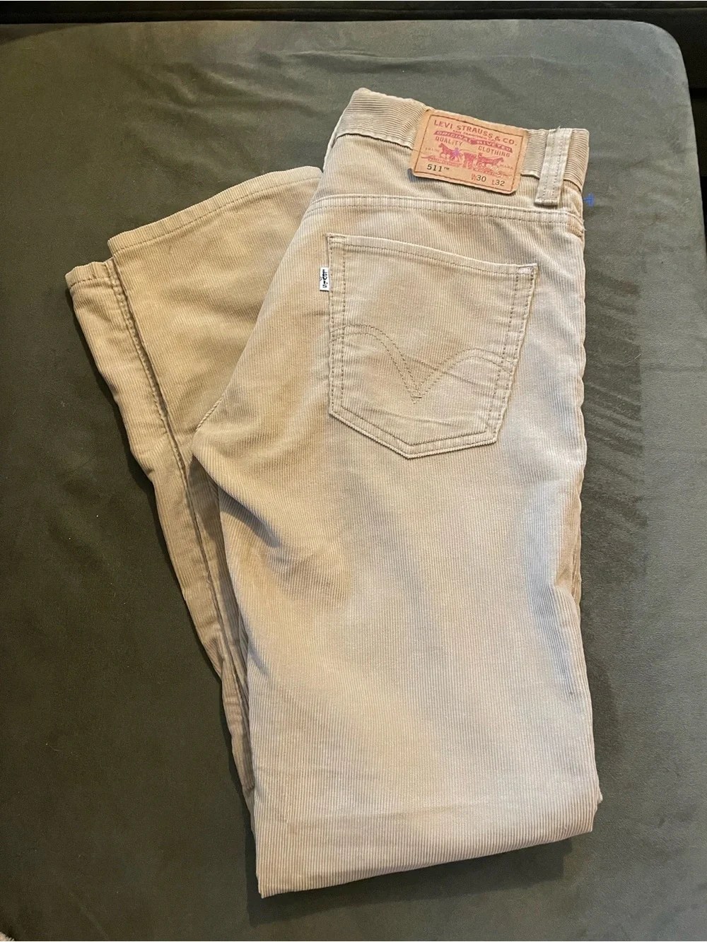Levi's 511 Skinny Tan Corduroy Pants